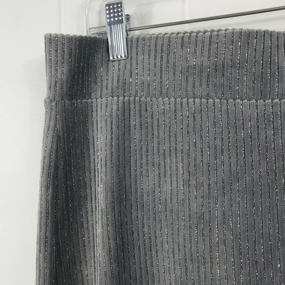 Juicy Couture Womens Grey Ribbed Metallic Thread X-Large - Picture 2 of 11